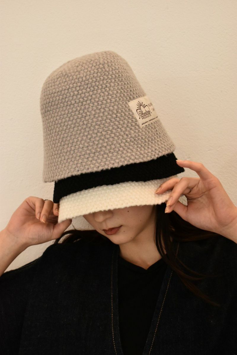 LABEL KNIT BUCKETHAT/ラベルニットバケットハット | THEATRE PRODUCTS