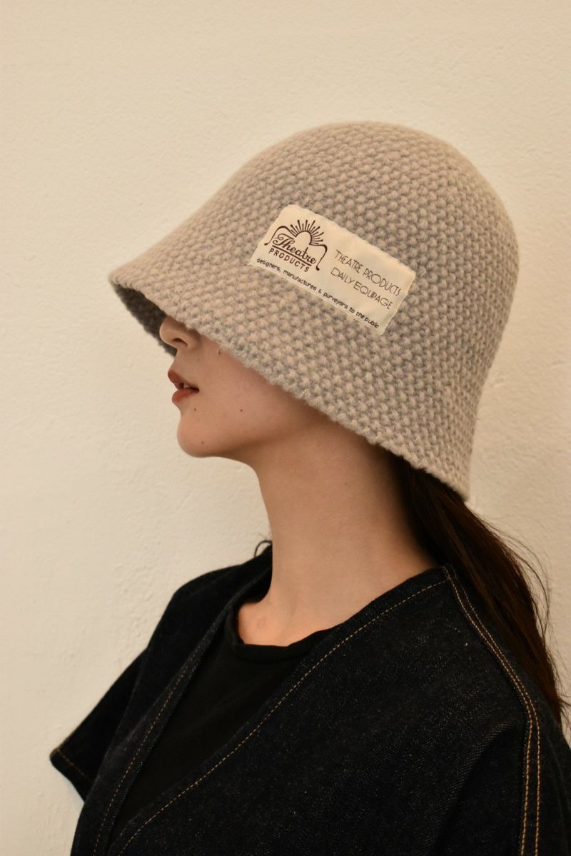 LABEL KNIT BUCKETHAT/ラベルニットバケットハット | THEATRE PRODUCTS