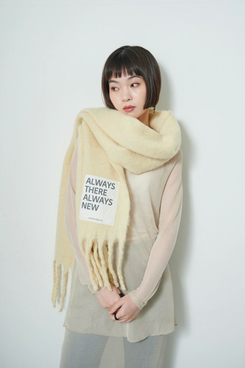 MOHAIR LIKE KNIT SCARF/モヘアライクニットストール | THEATRE