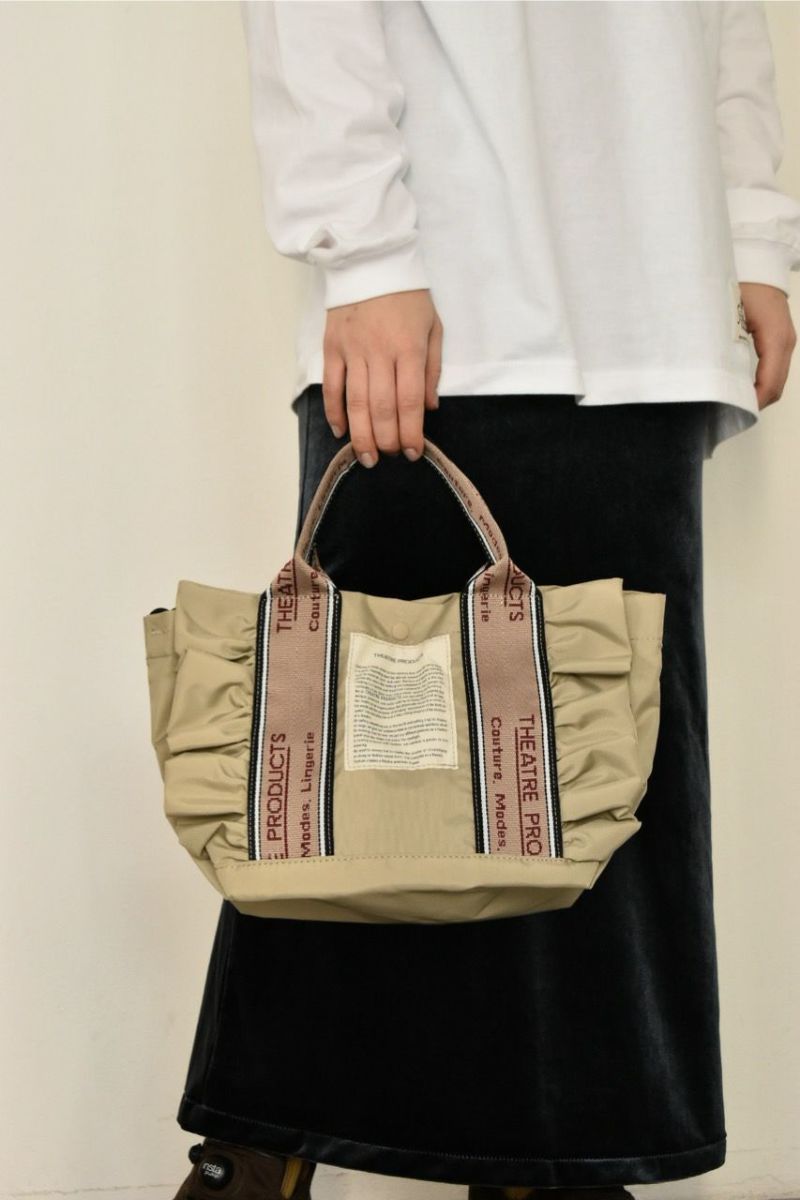 2WAY POLYESTER FRILL TOTE “THAMES”-M-/ポリエステルフリルトート“テムズ”-M- | THEATRE  PRODUCTS（シアタープロダクツ）公式通販