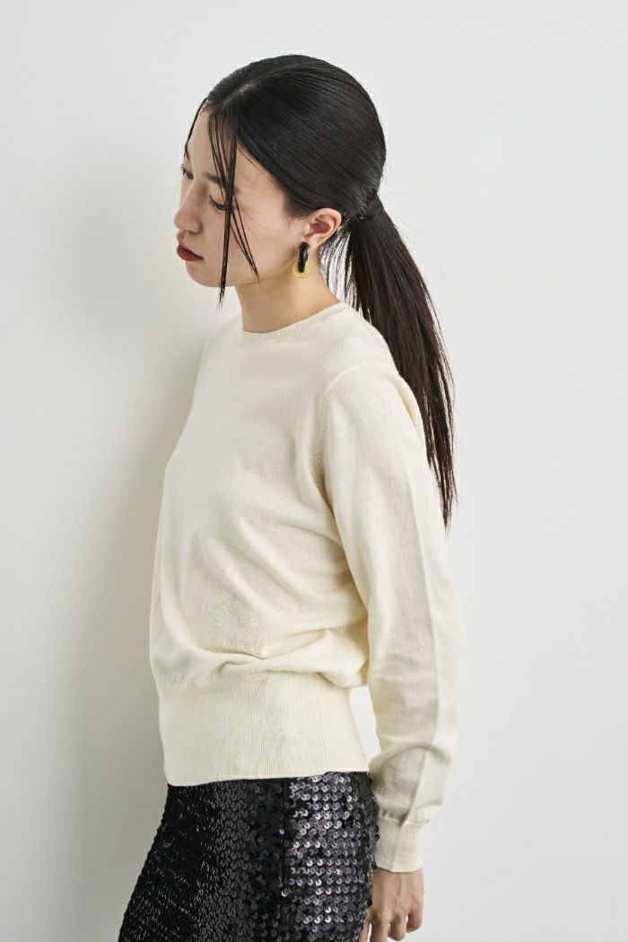 COTTON HIGH GAUGE KNIT PULLOVER/コットンハイゲージニットプル
