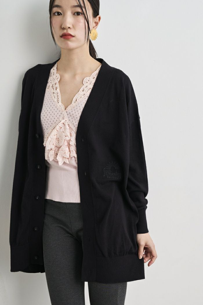 COTTON HIGH GAUGE KNIT CARDIGAN/コットンハイゲージニット
