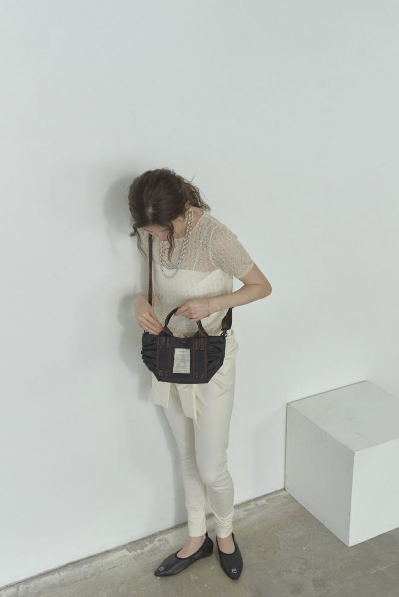 NYLON FRILL 2WAY BAG “THAMES”-S-/ナイロンフリル2WAYバッグ