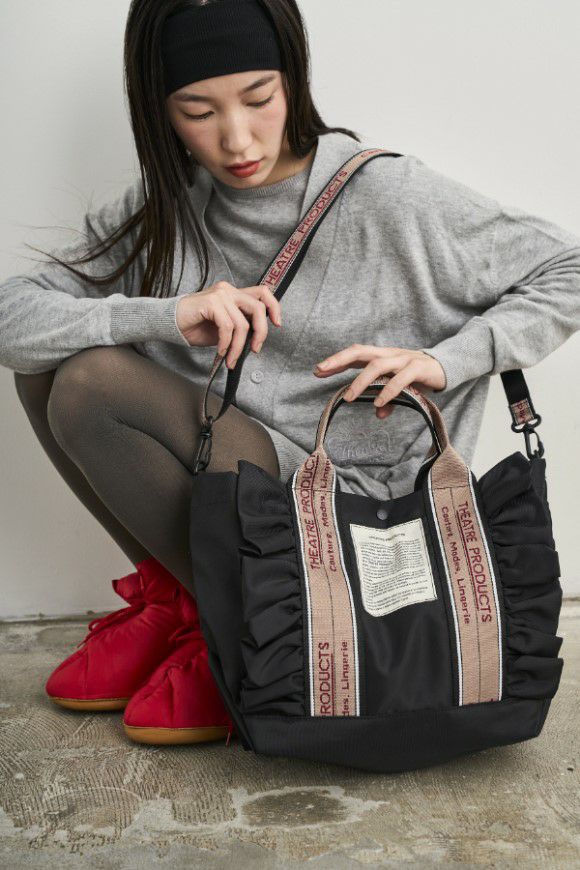 2WAY FRILL TOTE “THAMES”-L-/フリルトート“テムズ”-L
