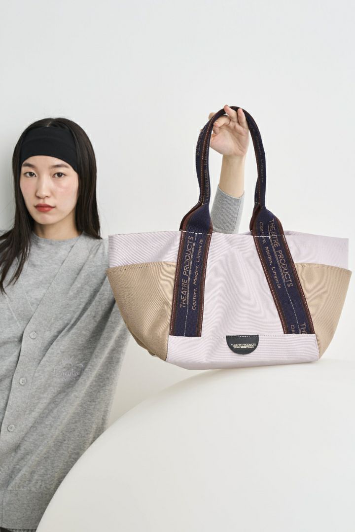 BICOLOR OUT POCKET JQ TAPE BAG-L-/バイカラーアウトポケットJQ