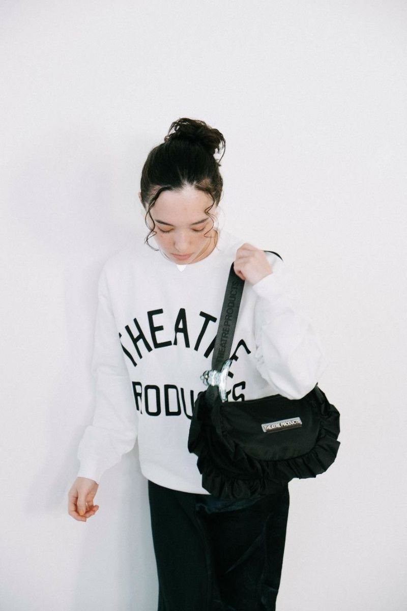 NYLON FRILL ROUND SHOULDER BAG -L-/ナイロンフリルショルダー