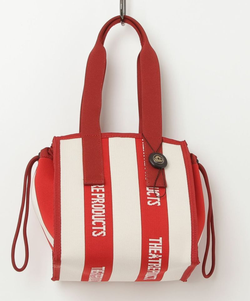 THEATREPRODUCTSシアタープロダクツ ストライプニットハンドバッグ STRIPE KNIT HAND BAG-S-/ストライプニットハンドバッグ-S