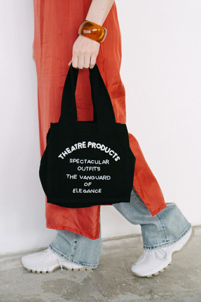BEADS EMBROIDERY DRAWSTRING HAND BAG-M-/ビーズエンブロイ