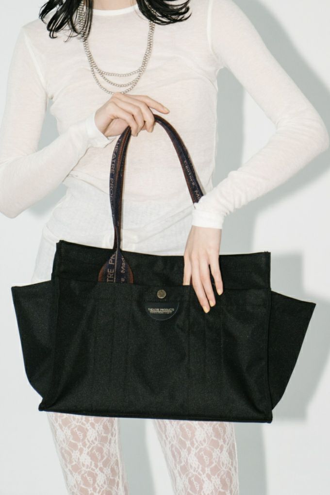 JQ TAPE SQUARE TOTE BAG/JQテープスクエアトートバッグ-L